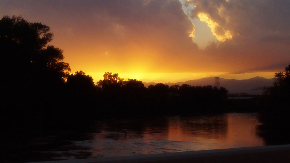 Sacramento River Sunset by Ana Nelson